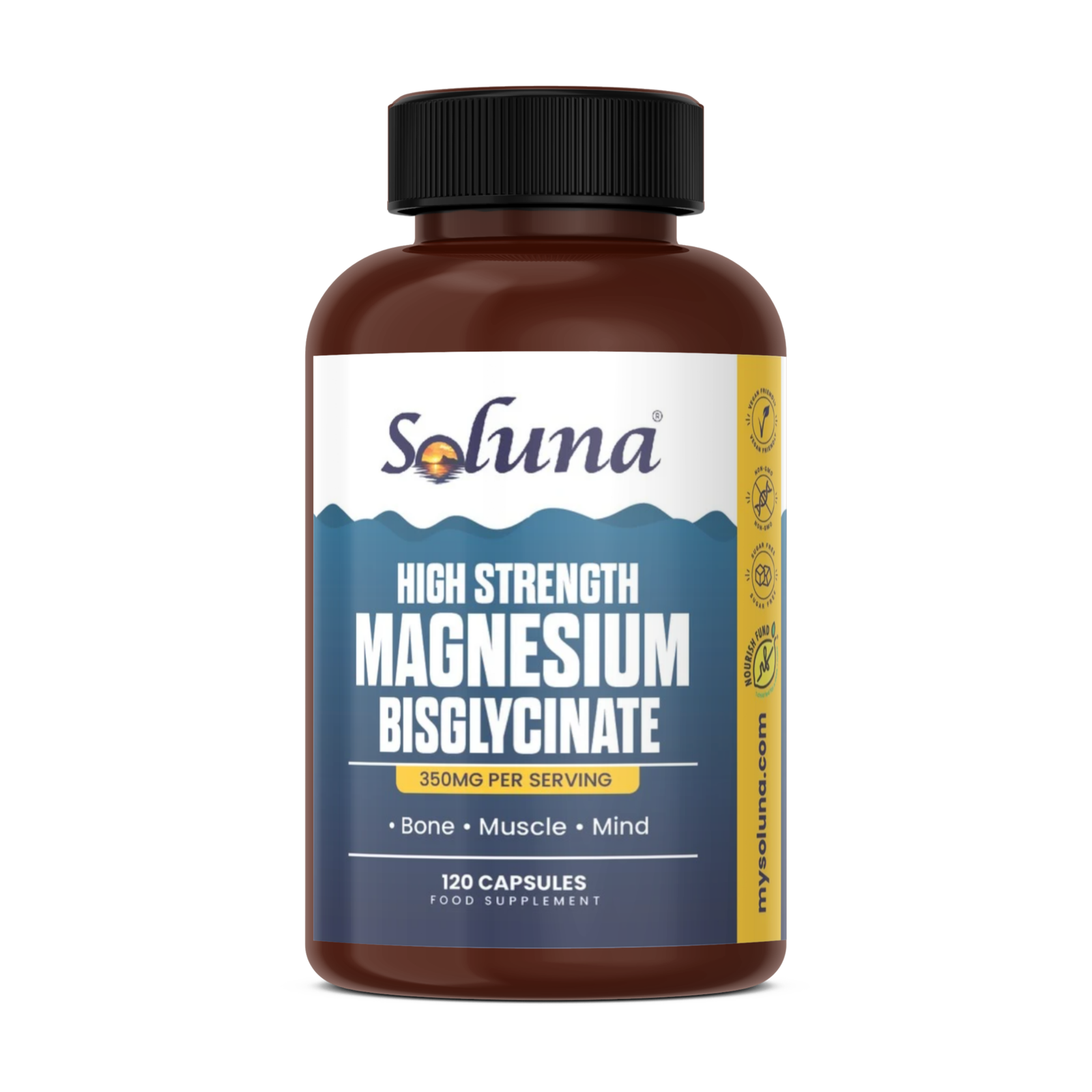 Magnesium Glycinate 350mg 120 Veg Caps